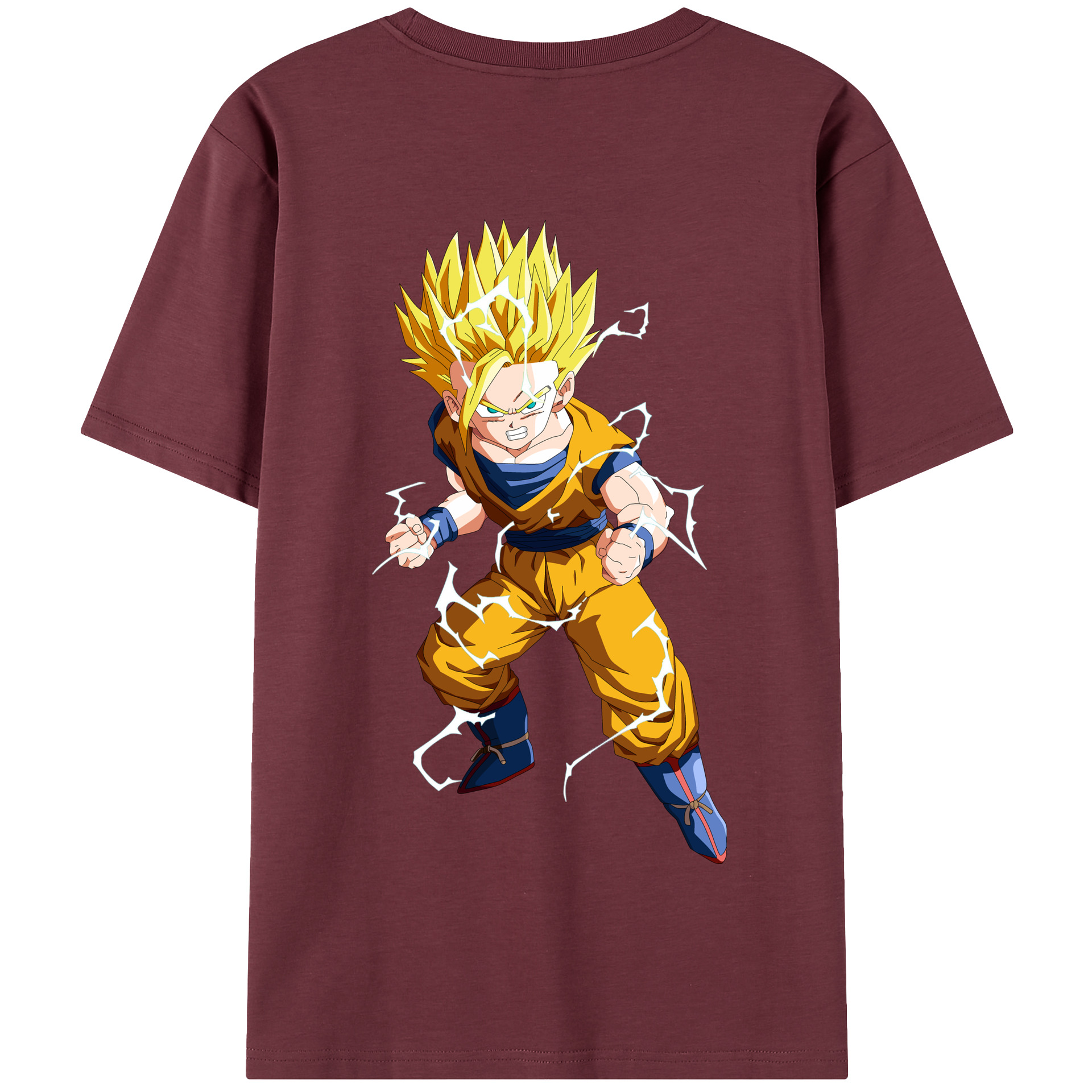 （画像用） ドラゴンボール 孫 悟飯（そんごはん）DRAGON BALL Son Gohan 綿100％半袖Tシャツ（背面プリント）